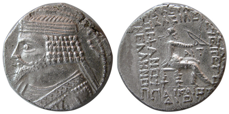 KINGS of PARTHIA. Phraatakes (2 BC - AD 4). AR Tetradrachm (14.72 gm; 27 mm). Mi...