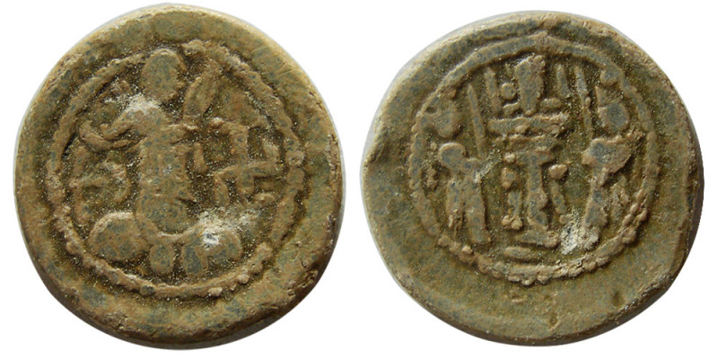 SASANIAN KINGS, Bahram (Varhran) IV, (388-399 AD). PB (Lead) unit (3.44 gm; 17 m...