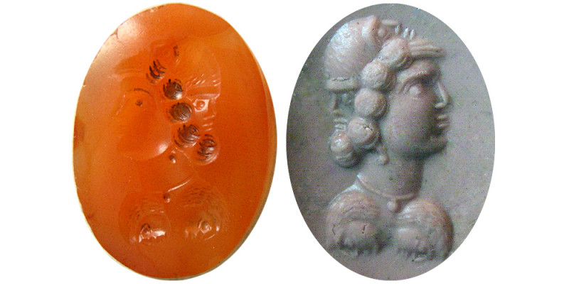 ROMAN EMPIRE. Ca. 1st-2nd Century AD. Agate Stamp Seal (4.08 gm; 25mm x 18mm x 5...