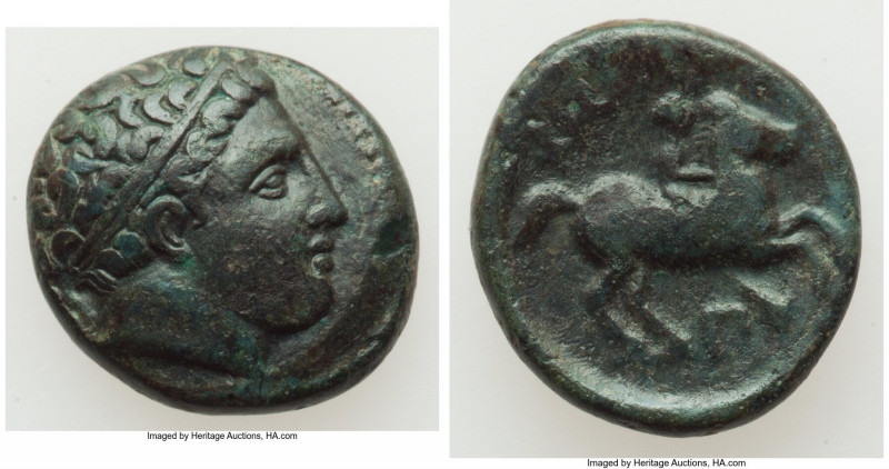 MACEDONIAN KINGDOM. Philip II (359-336 BC). AE unit (19mm, 5.68 gm, 8h). Choice ...