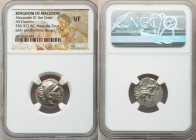 MACEDONIAN KINGDOM. Alexander III the Great (336-323 BC). AR drachm (18mm, 12h). NGC VF. Posthumous issue of Colophon, ca. 319-310 BC. Head of Heracle...