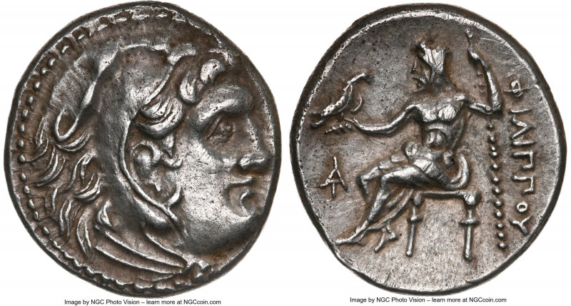 MACEDONIAN KINGDOM. Philip III Arrhidaeus (323-317 BC). AR drachm (17mm, 12h). N...