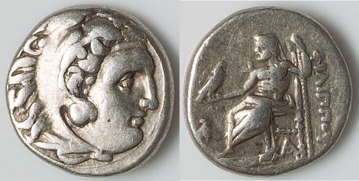 MACEDONIAN KINGDOM. Philip III Arrhidaeus (323-317 BC). AR drachm (16mm, 4.23 gm...