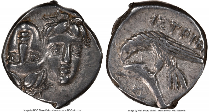 MOESIA. Istrus. Ca. 4th century BC. AR drachm (17mm, 5.81 gm, 2h). NGC Choice XF...