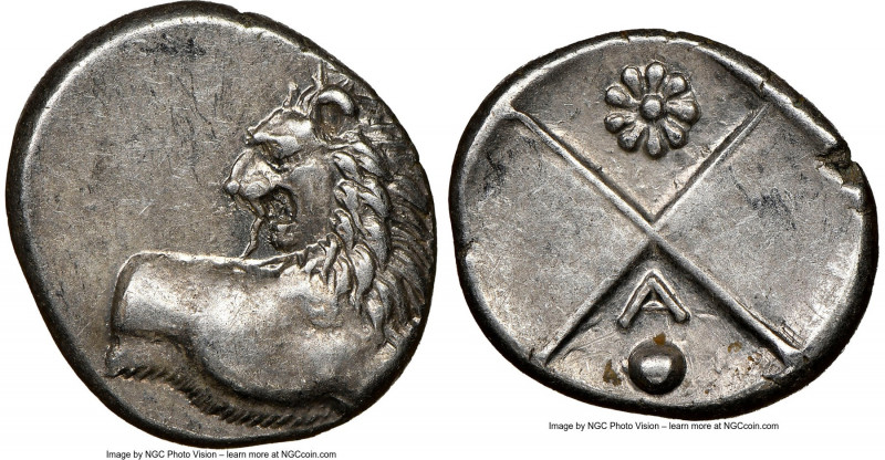 THRACE. Chersonesus. Ca. 4th century BC. AR hemidrachm (14mm). NGC AU. Persic st...