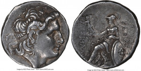 THRACIAN KINGDOM. Lysimachus (305-281 BC). AR tetradrachm (28mm, 8h). NGC Choice VF. Lifetime issue of Amphipolis, ca. 288/7-282/1 BC. Diademed head o...