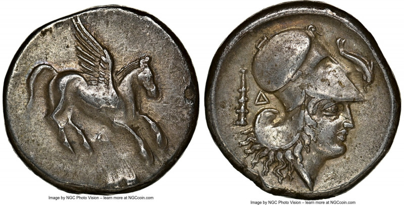 ILLYRIA. Dyrrhachium. Ca. 4th Century BC. AR stater (21mm, 8.42 gm, 12h). NGC XF...