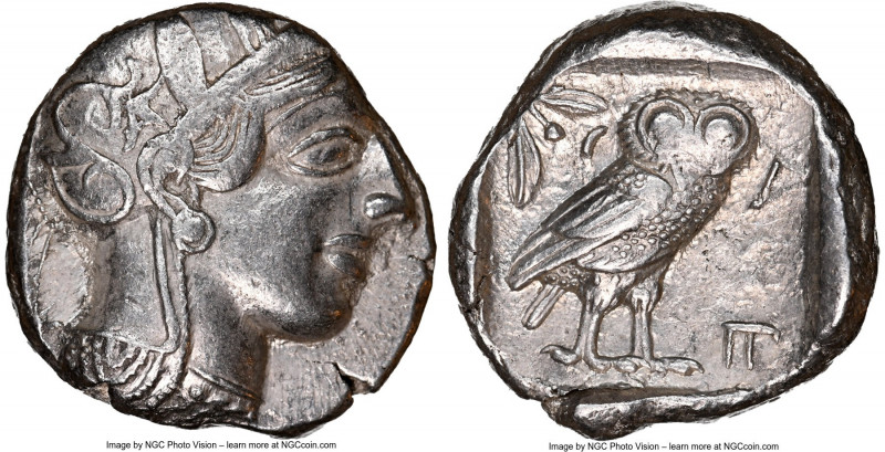 ATTICA. Athens. Ca. 440-404 BC. AR tetradrachm (23mm, 17.16 gm, 12h). NGC XF 3/5...