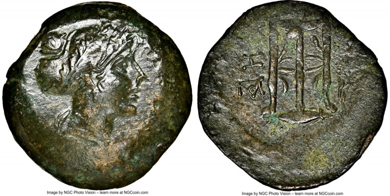 MYSIA. Cyzicus. Ca. 3rd century BC. AE (29mm, 1h). NGC XF. Head of Kore Soteira ...