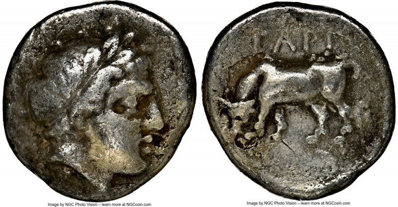 TROAS. Gargara. Ca. 4th century BC. AR drachm (10mm, 12h). NGC VF. Laureate head...