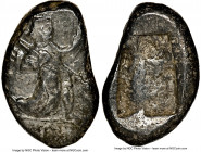 ACHAEMENID PERSIA. Xerxes II-Artaxerxes II (ca. 5th-4th centuries BC). AR siglos (19mm). NGC VF. Lydo-Milesian standard. Sardes mint, ca. 420-375 BC. ...
