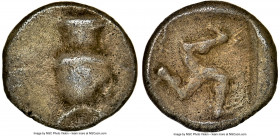 PAMPHYLIA. Aspendus. Ca. 465-430 BC. AR obol (10mm, 12h). NGC XF. Urn / E-Σ, triskeles counterclockwise. Cf. SNG France 14 (no ethnic). Cf. SNG von Au...