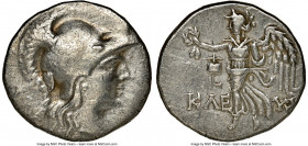 PAMPHYLIA. Side. Ca. 3rd-2nd centuries BC. AR tetradrachm (28mm, 15.81 gm, 12h). NGC Choice VF 3/5 - 2/5, brushed. Cleyx, magistrate. Head of Athena r...
