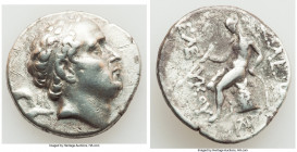SELEUCID KINGDOM. Seleucus IV Philopator (187-175 BC). AR tetradrachm (27mm, 16.83 gm, 3h). Choice Fine, graffiti. Seleucia on Tigris. Diademed head o...