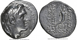 SELEUCID KINGDOM. Demetrius I Soter (162-150 BC). AR drachm (18mm, 1h). NGC Choice VF. Antioch on the Orontes, dated Seleucid Era 161 (152/1 BC). Diad...
