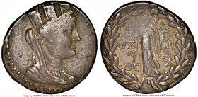 PHOENICIA. Aradus. Ca. 138/7-44/3 BC. AR tetradrachm (28mm, 12h). NGC VF. Dated Civic Year 169 (91/0 BC). Veiled, turreted, draped bust of Tyche right...