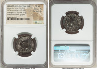 JUDAEA. Aelia Capitolina (Jerusalem). Caracalla (AD 198-217). BI tetradrachm (24mm, 12.64 gm, 5h). NGC Choice VF 4/5 - 2/5. Struck AD 215-217. Laureat...