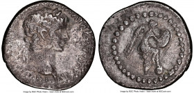 CAPPADOCIA. Caesarea. Nero (AD 54-68). AR hemidrachm (14mm, 12h). NGC VF. NERO CLAVD DIVI CLAVD F CAESAR AVG GERMANI; laureate head of Nero right / Ni...