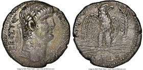 SYRIA. Antioch. Nero (AD 54-68). AR tetradrachm (25mm, 12h). NGC XF. Dated Regnal Year 9 and Year 111 of the Caesarean Era (AD 62/3). NERΩN KAIΣAP Σ-E...