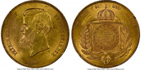 Republic gold 20000 Reis 1889 MS62 NGC, Rio de Janeiro mint, KM468. Last year of Empire. AGW 0.5286 oz. 

HID09801242017

© 2022 Heritage Auctions...