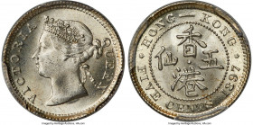 British Colony. Victoria 5 Cents 1897 MS66 PCGS, KM5, Mars-C8. A brilliant gem, with scintillating velveteen crisp peripheries. 

HID09801242017

...