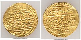 Ottoman Empire. Suleyman I (AH 926-974 / AD 1520-1566) gold Sultani AH 932 (AD 1526/1526) VF, Misr mint (in Egypt), A-1317. 21.0mm. 3.53gm. 

HID098...