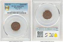Papal States. Gregory XVI copper Quattrino Anno XI (1841)-R MS63 Brown PCGS, Rome mint, KM1318. 

HID09801242017

© 2022 Heritage Auctions | All R...