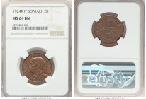 Vittorio Emanuele III 2 Bese 1924-R MS64 Brown NGC, Rome mint, KM2. Glossy brown. 

HID09801242017

© 2022 Heritage Auctions | All Rights Reserved...