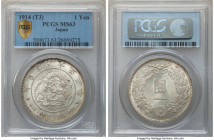 Taisho Yen Year 3 (1914) MS63 PCGS, KM-Y38, JNDA 01-10A. A lightly toned, satin lustrous piece. 

HID09801242017

© 2022 Heritage Auctions | All R...
