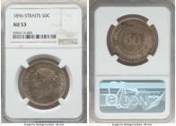 British Colony. Victoria 50 Cents 1896 AU53 NGC, KM13. Showing hints of luster underlying the deep toning. 

HID09801242017

© 2022 Heritage Aucti...