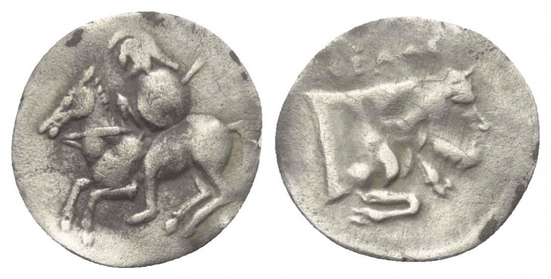 Sizilien. Gela.

 Hemilitron (Silber). Ca. 430 - 425 v. Chr.
Vs: Reiter zu Pf...