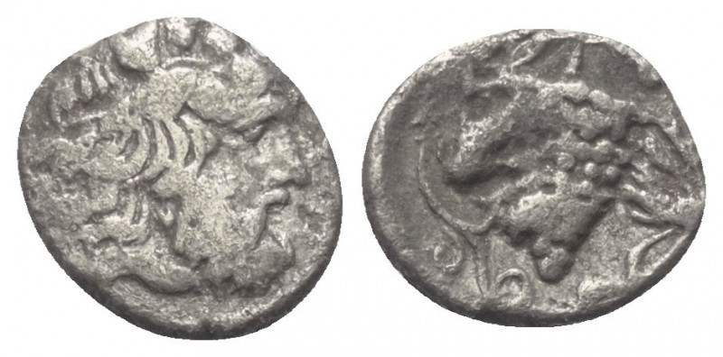 Sizilien. Naxos.

 Litra (Silber). Ca. 415 - 403 v. Chr.
Vs: Kopf des bärtige...