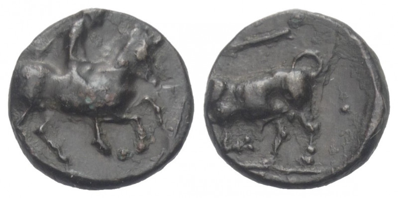 Thessalien. Krannon.

 Bronze. Ca. 350 - 300 v. Chr.
Vs: Reiter auf Pferd nac...