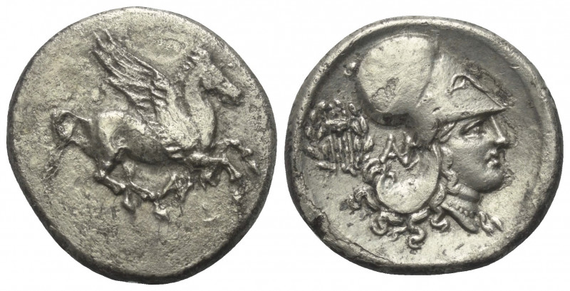 Akarnanien. Anaktorion.

 Stater (Silber). Ca. 350 - 300 v. Chr.
Vs: Pegasos ...