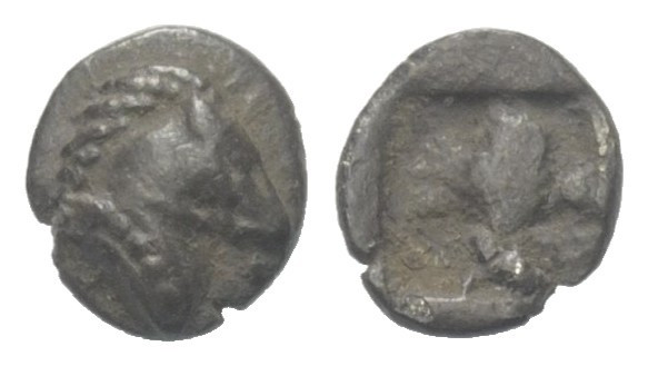 Kleinasien. Ungesicherte Münzstätten.

 Hemiobol (Silber). 6. / 5. Jhdt. v. Ch...