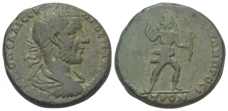 Moesia Inferior. Nikopolis. Macrinus (217 - 218 n. Chr.).

 Bronze.
Vs: Büste...