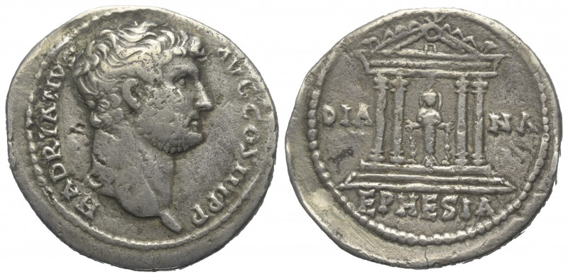 Ionien. Ephesos. Hadrianus (117 - 138 n. Chr.).

 Cistophor (Silber).
Vs: HAD...