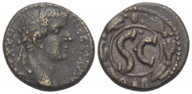 Seleukis und Pierien. Antiochia am Orontes. Claudius (41 - 54 n. Chr.).

 Bronze. Ca. 45 - 54 n. Chr.
Vs: IMP TI CLAVD CAE - AV GER. Kopf mit Lorbe...
