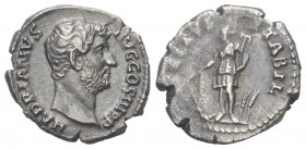 Hadrianus (117 - 138 n. Chr.).

 Denar (Silber). 133 n. Chr. Rom.
Vs: HADRIANVS AVG COS III P P. Kopf rechts.
Rs: TELLVS STABIL. Tellus mit Pflug ...