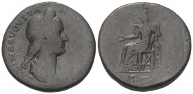 Sabina (gest. 136 n. Chr.).

 Sesterz. 128 - 134 n. Chr. Rom.
Vs: SABINA AVGVSTA HADRIANI AVG P P. Drapierte Büste mit Diadem rechts.
Rs: [CONCORD...