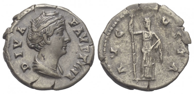 Faustina I. (gest. 141 n. Chr.). Diva Faustina I.

 Denar (Silber). Nach 141 n...