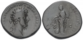Marcus Aurelius (161 - 180 n. Chr.).

 Sesterz. 165 - 166 n. Chr. Rom.
Vs: M AVREL ANTONINVS AVG ARMENIACVS P M. Kopf mit Lorbeerkranz rechts.
Rs:...