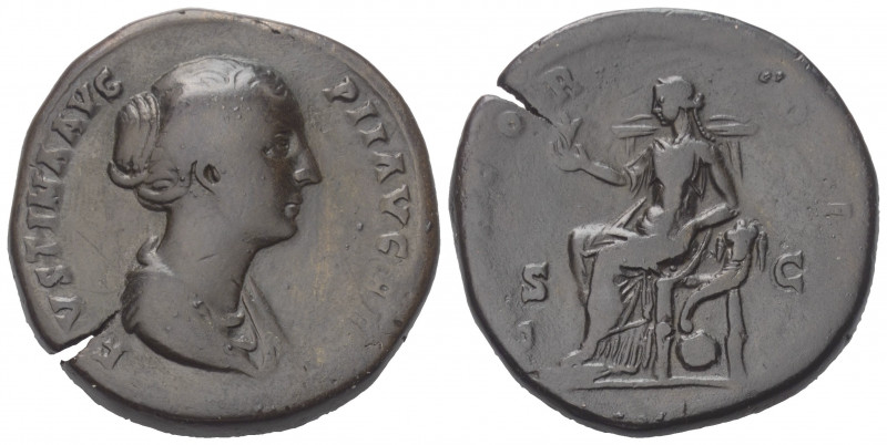 Faustina II. (gest. 176 n. Chr.).

 Sesterz (Bronze). 154 - 156 n. Chr. Rom.
...