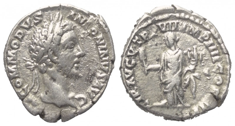Commodus (177 - 192 n. Chr.).

 Denar (Silber). 181 - 182 n. Chr. Rom.
Vs: M ...