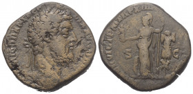 Commodus (177 - 192 n. Chr.).

 Sesterz. 189 n. Chr. Rom.
Vs: M COMMOD ANT P FELIX AVG BRIT P P. Kopf mit Lorbeerkranz rechts.
Rs: MINER VICT P M ...