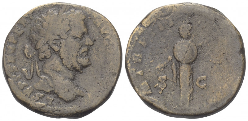 Septimius Severus (193 - 211 n. Chr.).

 Sesterz. 195 n. Chr. Rom.
Vs: L SEPT...