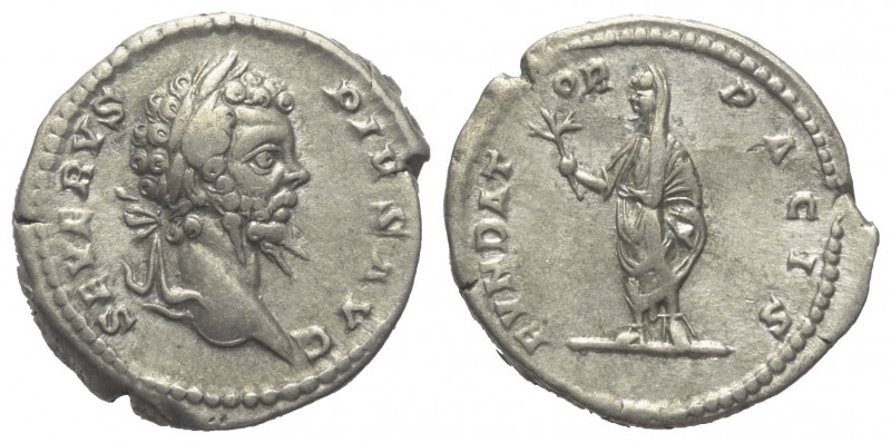 Septimius Severus (193 - 211 n. Chr.).

 Denar (Silber). 201 n. Chr. Rom.
Vs:...