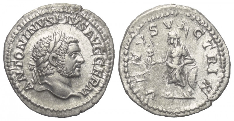 Caracalla (197 - 217 n. Chr.).

 Denar (Silber). 213 - 217 n. Chr. Rom.
Vs: A...