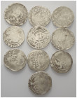 Mittelalter - Lots.


Lot (10 Stück, Silber): Königreich Böhmen.
Prager Groschen. 14. - 15. Jh.