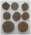 Mittelalter - Lots.


Italien.
Verschiedene Herrscher (Sizilien - Königreich).

Lot (8 Stück, Kupfer/Billon): 11. - 17. Jhdt., dazu 1x Antike Ju...